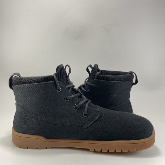Feelgrounds Men\'s Black Lace-Up Chukka Boots Size 11 Feelgrounds Chukka Boots Womens Size 9 Black Lace Up Gum  main image 2